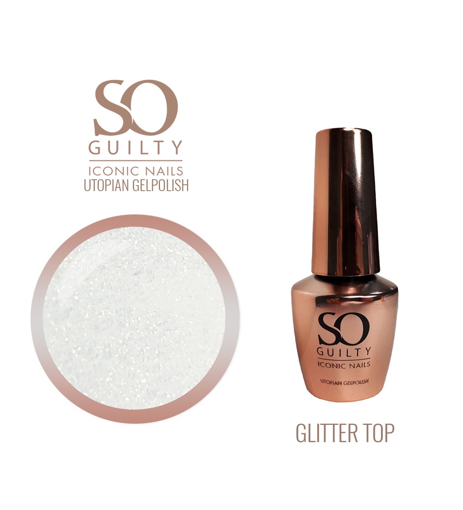 Glitter Top Silver - Utopian Gelpolish